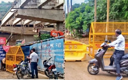 मोती मस्जिद और हाथी गेट के पास गड्ढों और संकरे रास्तों से बढ़ी लोगों की परेशानी, लगा लंबा जाम