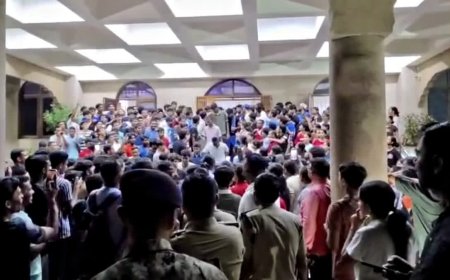 एलएनआईपीई ग्वालियर में बवाल! छात्रा श्रुति की मौत पर गुस्साए छात्रों ने कुलगुरु को 2 घंटे बनाया बंधक