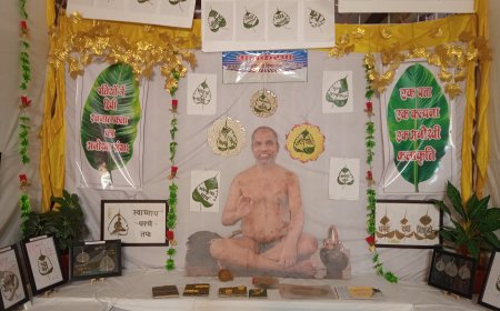 पीपल के पत्तों पर उकेरी जैन वाणि और कला, जैन मुनि शुद्धात्म सागर की 'पर्णकला' लिम्का बुक में दर्ज