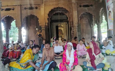 लोकमाता अहिल्याबाई होलकर की समाधि पर अनोखी परंपरा, कृष्णपुरा छत्री परिसर में हो रहा निःशुल्क सामूहिक तर्पण