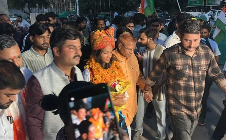 चीन को हराकर रचा इतिहास! भारतीय जूनियर महिला हॉकी टीम की स्टार कृष्णा शर्मा का ग्वालियर में ग्रैंड वेलकम