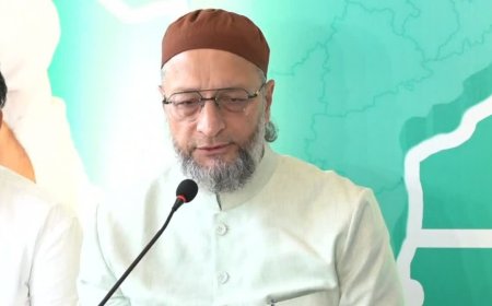 भोपाल पहुंचे असदुद्दीन ओवैसी, UCC पर सरकार को घेरा; राजा भोज एयरपोर्ट पर सुरक्षा प्रोटोकॉल टूटा