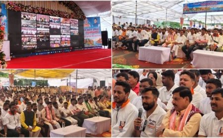 वडनगर से वाराणसी यात्रा का पुंजापुरा पड़ाव; सीएम मोहन यादव की मौजूदगी में पीएम मोदी ने किया संवाद