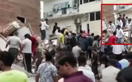 हॉस्टल के रूप में इस्तेमाल हो रही थी ढही हुई इमारत, राहत और बचाव कार्य जारी