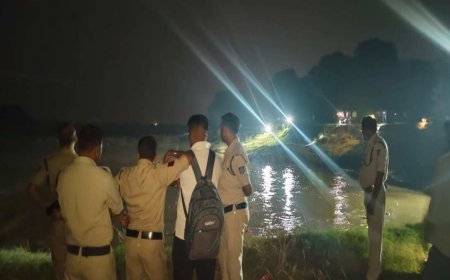 मुरैना की क्वारी नदी में गणेश विसर्जन के दौरान हादसा; तेज बहाव में बहा युवक, तलाश में जुटी SDRF