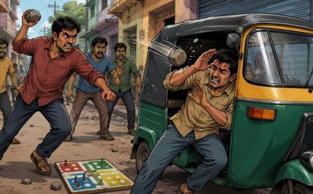 भोपाल के 80 फीट रोड पर ऑटो और बाइक की टक्कर के बाद खूनी संघर्ष, सड़क पर जमकर हुई मारपीट