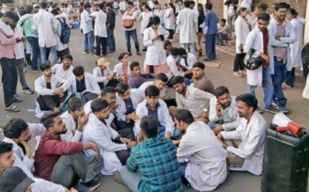 भोपाल में इंटर्न डॉक्टरों का आंदोलन तीसरे दिन भी जारी, सीनियर रेजिडेंट्स ने ओपीडी सेवाओं का किया बहिष्कार