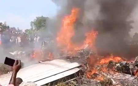 कांगो में भीषण विमान हादसा, सेना के दो सीनियर जनरल समेत 14 लोगों की मौत
