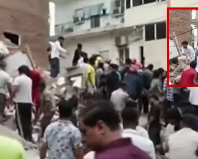 हॉस्टल के रूप में इस्तेमाल हो रही थी ढही हुई इमारत, राहत और बचाव कार्य जारी