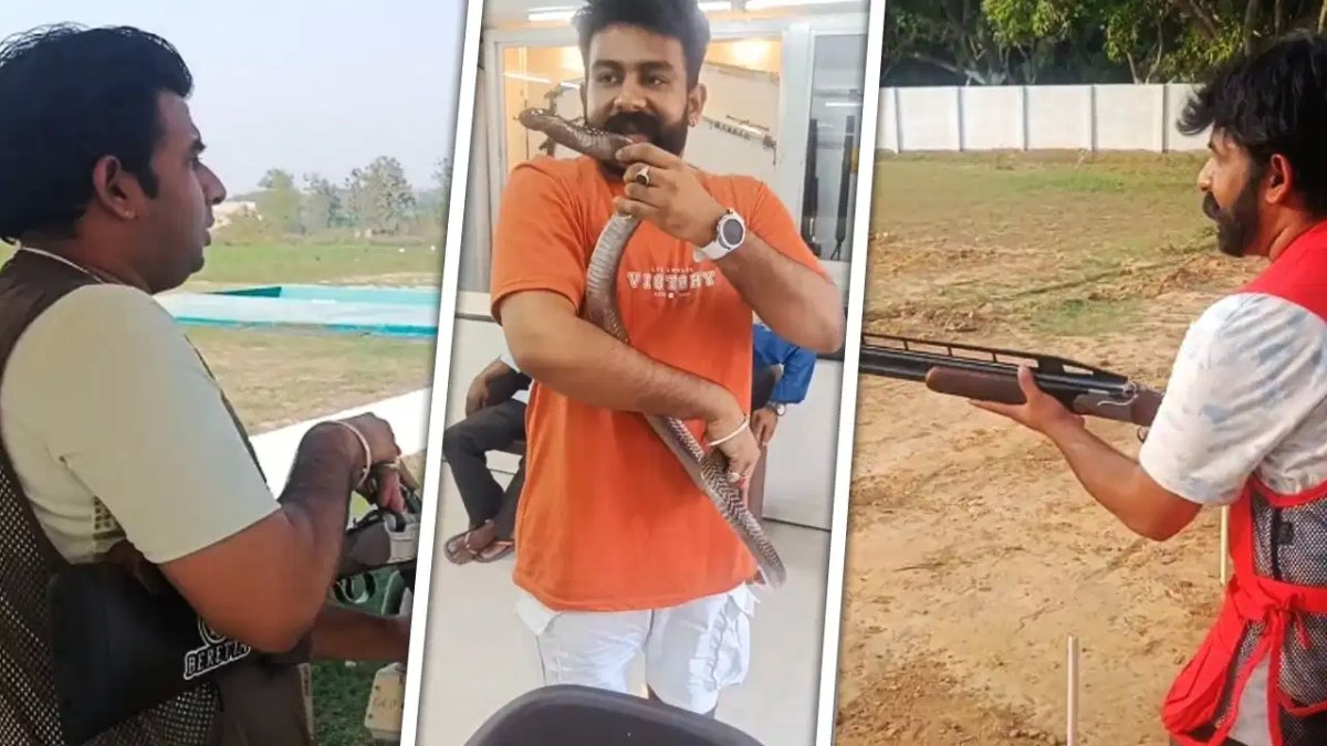 राइफल से फायरिंग और सांपों से खेलने का शौक, नौबस्ता ट्रिपल मर्डर आरोपी ऋषभ शुक्ला की तस्वीरें वायरल