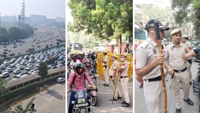 जंतर-मंतर के आसपास धारा 144 और सुरक्षा का कड़ा पहरा, कई हिरासत में