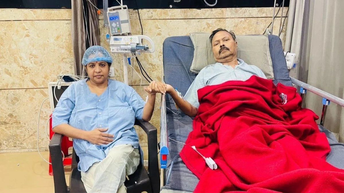 जबलपुर की रश्मि गुप्ता ने पति दीपक को डोनेट की किडनी, बड़ेरिया मेट्रो प्राइम हॉस्पिटल में सफल ऑपरेशन