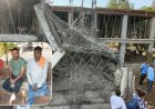 सांदीपनि पद्मा स्कूल की छत गिरने से हड़कंप, घटिया निर्माण और सीमेंट की गुणवत्ता पर उठे सवाल