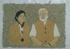 कांस्य पदक विजेता हर्षिता तोमर और प्रधानमंत्री मोदी की अनूठी कलाकृति तैयार, घर पहुंचने पर मिलेगी भेंट