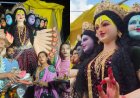 दमोह के मूर्तिकार की कला का जादू, हिंडोरिया में बनी 12 फीट ऊंची मां दुर्गा की विशाल प्रतिमा जयपुर और झांसी पहुंची