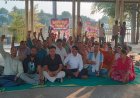 कोरोना योद्धाओं का भोपाल में फूटा गुस्सा, नीलम पार्क में धरने पर बैठे 4 हजार बेरोजगार स्वास्थ्यकर्मी