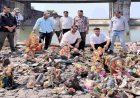 राजघाट बांध में प्रतिबंध के बावजूद POP मूर्तियों का विसर्जन, संकल्प फाउंडेशन ने शुरू किया सफाई अभियान