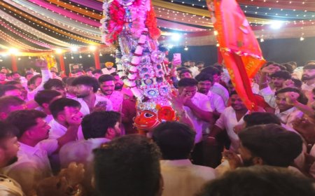 हरियाणा के पानीपत की तर्ज पर बालाघाट में अनोखा दशहरा, 40 किलो वजनी मुकुट और कठिन साधना की परंपरा