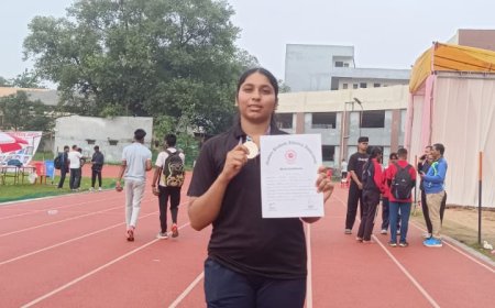खेत में अभ्यास कर चमकी कराड़िया गांव की बेटी अनीशा, मध्य प्रदेश एथलेटिक्स अकादमी में हुआ चयन