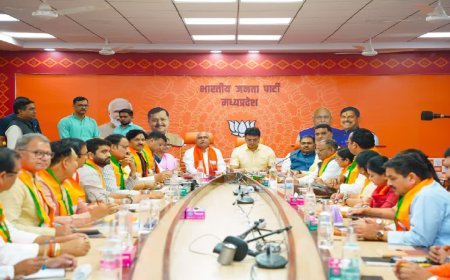 बीजेपी प्रदेश प्रभारी ने नेताओं को दी मिलकर काम करने की नसीहत, नरोत्तम मिश्रा पर दिया बयान