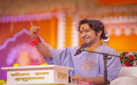 करैरा में पंडित धीरेंद्र कृष्ण शास्त्री की श्रीराम कथा शुरू, बोले— भारत शरीर है तो राम उसकी आत्मा