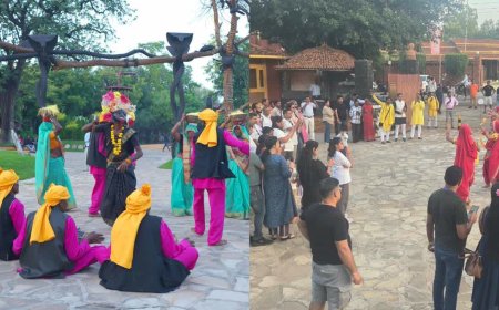खजुराहो में हर शनिवार-रविवार हो रहे सांस्कृतिक आयोजन, विदेशी पर्यटकों पर छाया पारंपरिक नृत्यों का जादू