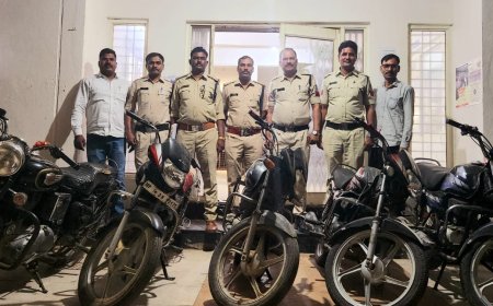 उज्जैन में वाहन चोरी की वारदातों का खुलासा, रॉयल एनफील्ड बुलेट सहित 5 वाहन जब्त