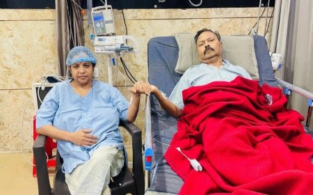 जबलपुर की रश्मि गुप्ता ने पति दीपक को डोनेट की किडनी, बड़ेरिया मेट्रो प्राइम हॉस्पिटल में सफल ऑपरेशन