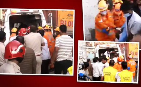 हर्ष विहार हादसे में 3 की मौत, परिजनों का संपर्क टूटा; मौके पर पुलिस और डीडीएमए की टीम तैनात