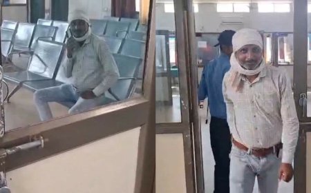 शहडोल अस्पताल में बड़ी लापरवाही, बाथरूम गए मरीज को कमरे में बंद कर ताला लगाकर चले गए गार्ड