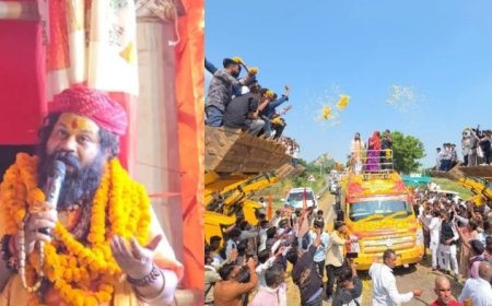 बागेश्वर धाम से सनातन हिंदू एकता रथयात्रा शुरू, पं. धीरेन्द्र कृष्ण शास्त्री ने लिया बालाजी का आशीर्वाद