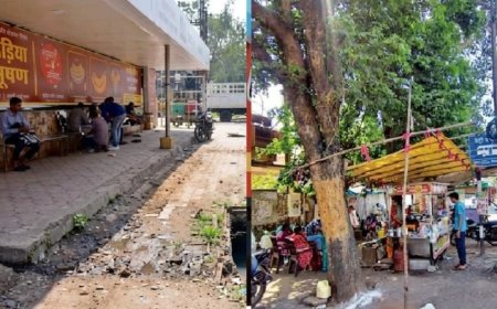 शहर के 200 बस स्टॉप बदहाल, गंदगी और अतिक्रमण के बीच यात्रियों को सड़क पर खड़े होकर करना पड़ रहा इंतजार