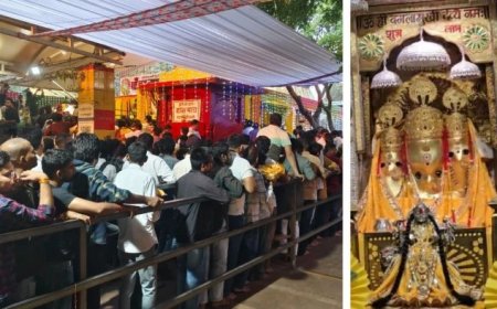 तांत्रिक साधना के केंद्र नलखेड़ा में उमड़े श्रद्धालु, मां बगलामुखी मंदिर में नई पुलिस चौकी शुरू