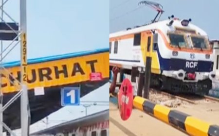 चुरहट को मिला रेल कनेक्टिविटी का तोहफा, पहली बार पहुंची मेमू ट्रेन का सफल ट्रायल, लोगों में खुशी की लहर
