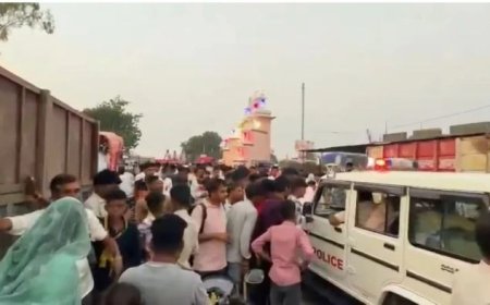 दूधाखेड़ी माताजी मंदिर के पास दर्दनाक हादसा, ट्रॉले की चपेट में आने से 6 वर्षीय बच्चे की मौत, ग्रामीणों ने फूंका ट्रक