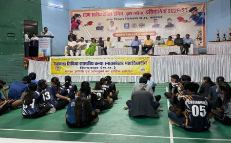 राज्य स्तरीय टेबल टेनिस प्रतियोगिता में इंदौर संभाग बना विजेता, छिंदवाड़ा रहा उपविजेता