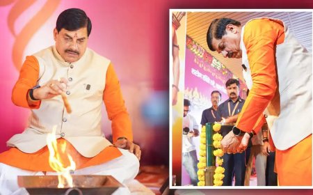 सीएम हाउस में मुख्यमंत्री मोहन यादव ने किया कन्या और शस्त्र पूजन, प्रदेशवासियों को दी विजयदशमी की बधाई