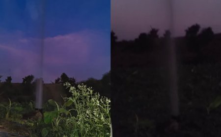 सालभर पहले फेल हुआ ट्यूबवेल, अचानक 40 फीट ऊंचाई तक उड़ा पानी का फव्वारा, दंग रह गए किसान