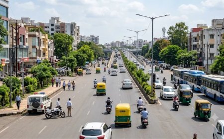 इंदौर के मूसाखेड़ी चौराहे पर फ्लाईओवर निर्माण के कारण बदला ट्रैफिक रूट, बसों की नो-एंट्री लागू