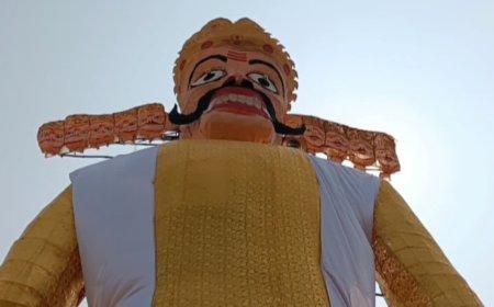 बुरहानपुर के दशहरा मैदान में सजेगा 51 फीट ऊंचा 3D हाईटेक रावण, सिर, आंखें और होंठ करेंगे मूवमेंट